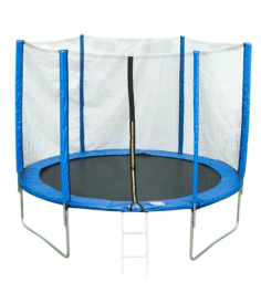 Батут  6 FT с лестницей и внутренней сеткой 360 см синий...